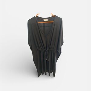 Calvin Klein Black Sheer Swim Cover-Up